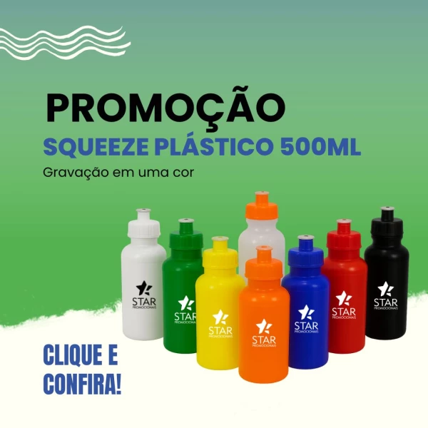 Squeeze plástico 500ml