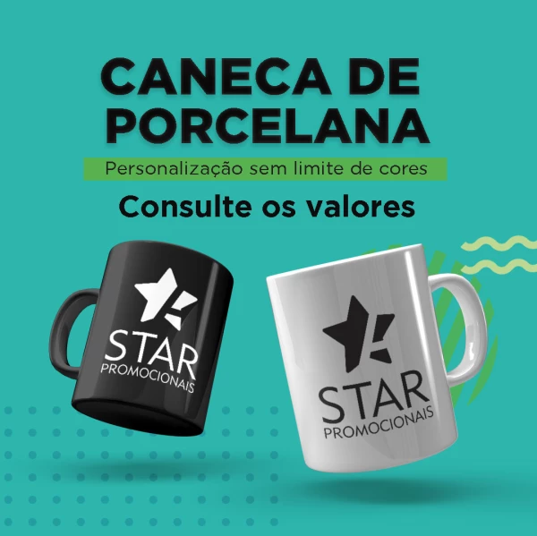 Caneca de porcelana