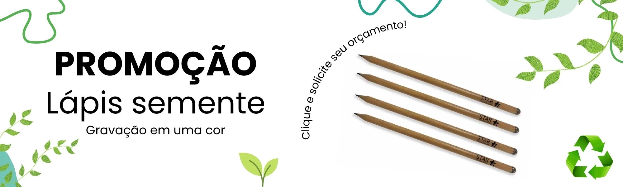 Banner lápis semente