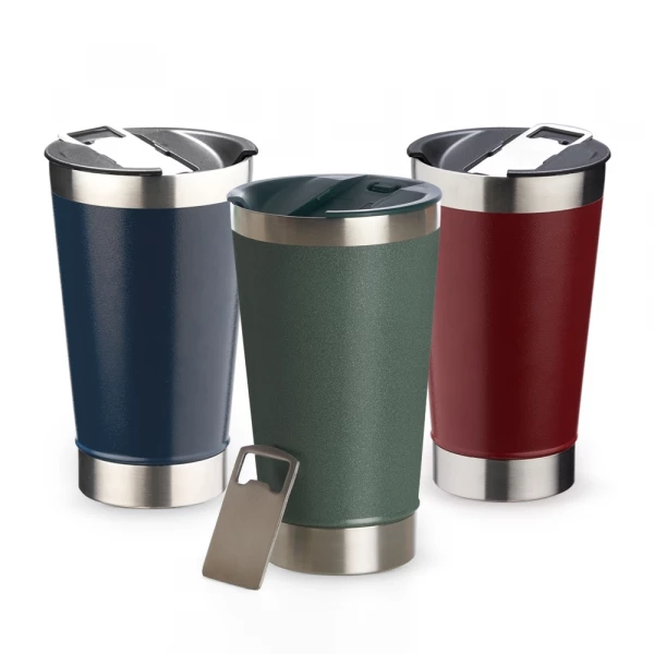 Copo térmico 500ml personalizado com abridor